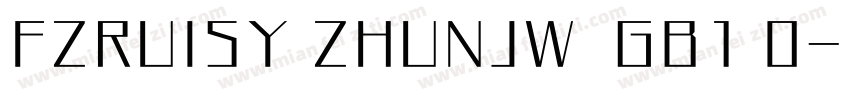 FZRUISY ZHUNJW  GB1 0字体转换